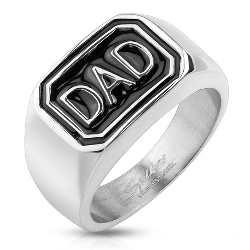 316l edelstahl siegel ring dad - siegel,