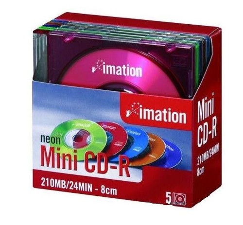 Imation neon mini cd r - imation,