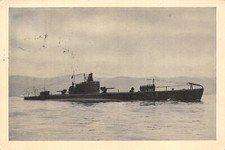 A8554) VENEZIA 1955, CONSEGNA BANDIERA DA COMBATTIMENTO AL SOMMERGIBILE TAZZOLI.