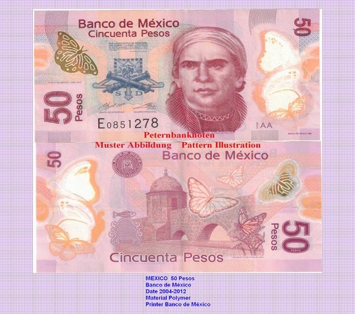 Messico pesos 2004 - messico, 50