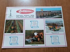 depliant GOLDONI motocoltivatori / trattori CARPI / MODENA / RIO SALICETO