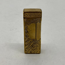 SPLENDIDO ACCENDINO DUNHILL PLACCATO D'ORO SWITZERLAND DA REVISIONARE VINTAGE