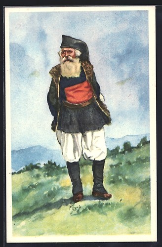 Cartolina artistica dorgali - artistica,