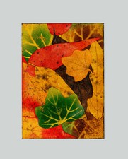 Piero GILARDI - "Foglie cadute", 1978 - Collage di poliuretano espanso, 21 x 15