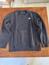 Felpa Senza Cappuccio Nera Adidas