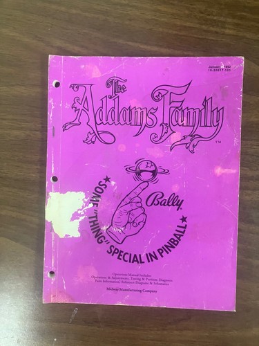 Addams family pinball manuale - addams,