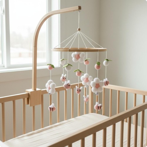 Mobile berceau fleurs abeilles - mobile,