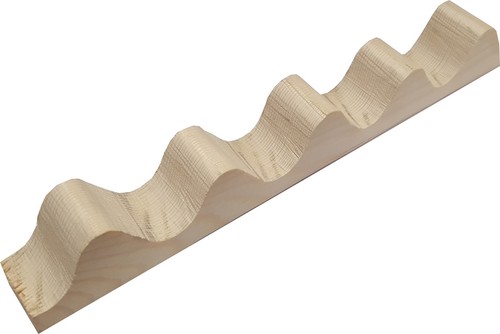 Listello legno ondulato per - legno,