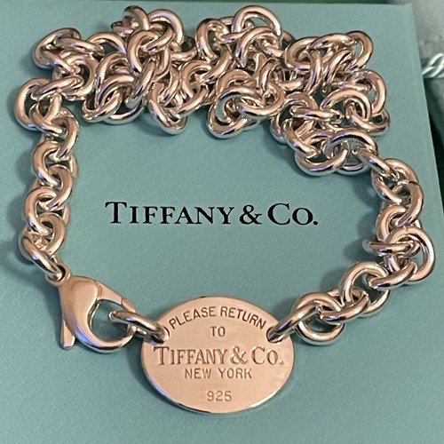 Collana catena etichetta ovale