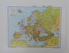 FMB - EUROPA - 10 CARTINE GEOGRAFICHE DA BANCO SCUOLA  1:20.000.000