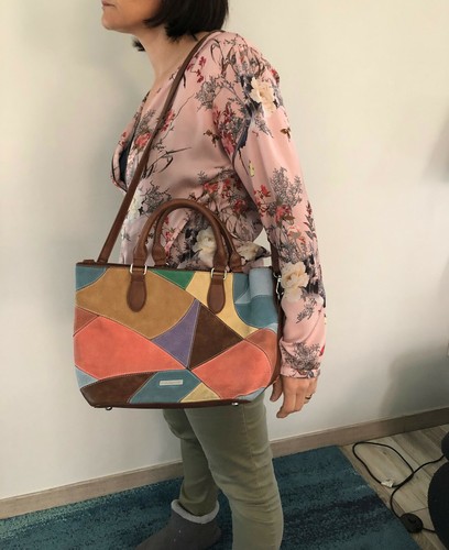 Desigual borsa patchwork - desigual,
