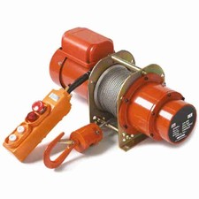 Verricello argano elettrico monofase 220V. fune m.30 in acciaio per sollevamento