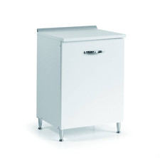Base 1 Anta bianco per cucina componibile Cm 60X50X85H 1 ripiano interno