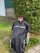 Cappuccio Pioggia Con Braccio per Rollstuhlfahrer Carrozzella Misura 3 Junior