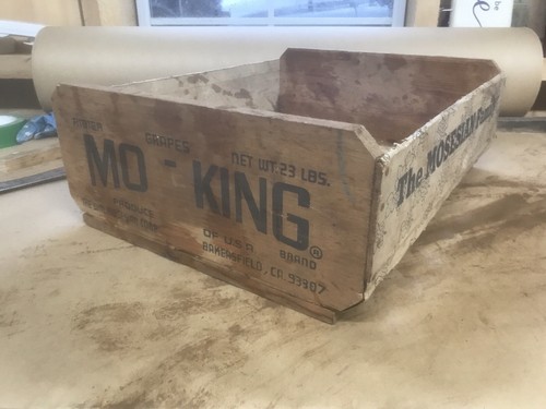Vintage wooden fruit box mo - wooden,