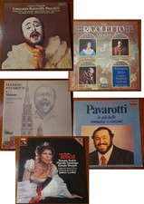 6 LP vinile LUCIANO PAVAROTTI  + 2 LP Tosca James Levine. Scotto