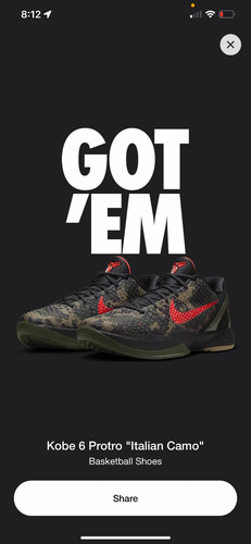 Taglia nike zoom kobe 6 - taglia,