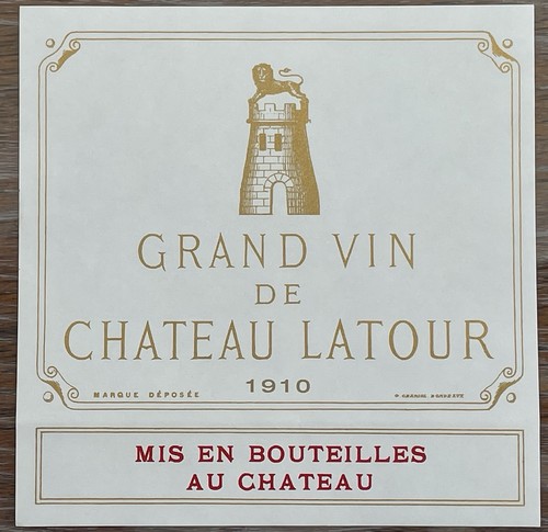 étiquette château latour - château,