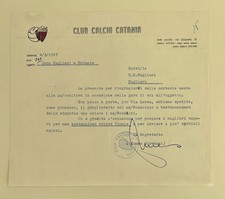 04/03/65 Lettera carta intestata CLUB CALCIO CATANIA