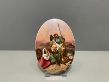 Piatto quadro porcellana scena