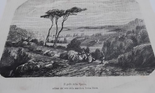 1870 incisione il golfo - 1870, _