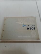 catalogo parti di ricambio originale trattore Lamborghini 1987 R603 R 603