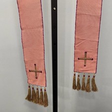 VINTAGE STOLA ROSA NAPPA ORO