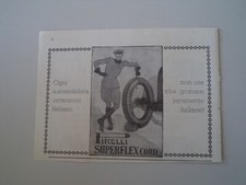 advertising Pubblicità 1929 PNEUMATICI PIRELLI SUPERFLEX CORD