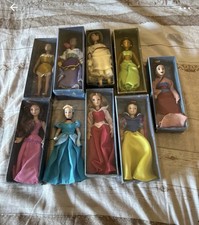 Set Bambole Disney in porcellana da collezione, scatole originali,cond. Perfette