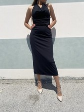 Abito Semi Lungo Nero Con