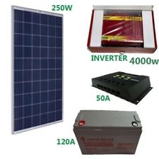 Kit Fotovoltaico 2 KW Pwm Inverter 4000W Pannello Solare 250W regolatore 50 amp