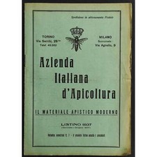 Azienda Italiana d'Apicoltura - Il Materiale Apistico Moderno - Listino 1937