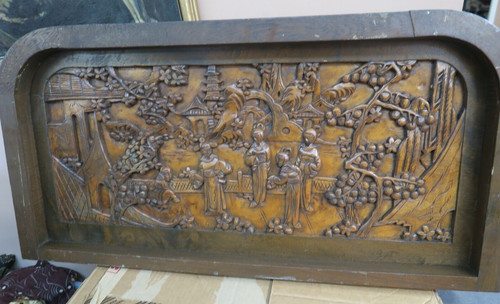 Antico pannello legno canfora