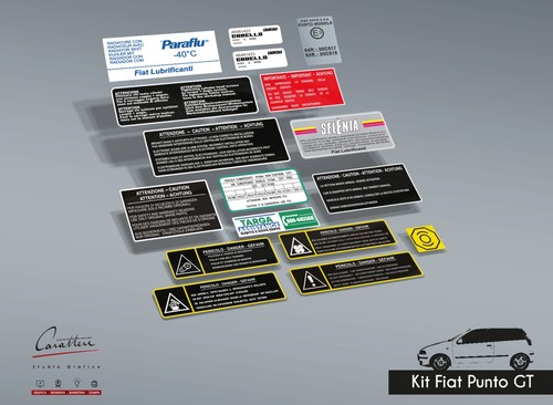 Kit adesivi fiat punto - fiat,