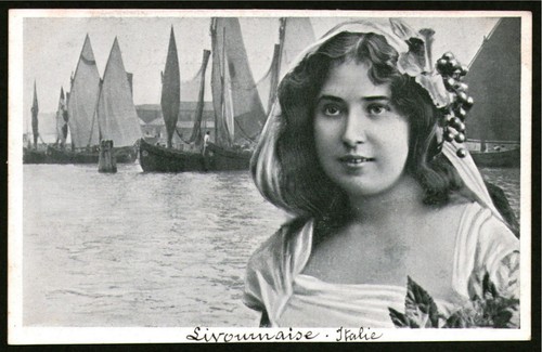 Livorno donna in costume - livorno,