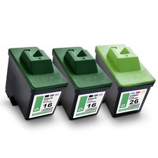 3X Cartucce Per Lexmark X1110 X1130, No 16/17 26/27 CMYK