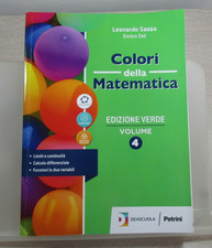 Testo scolastico COLORI DELLA MATEMATICA edizione verde vol. 4 ed. Petrini 2023