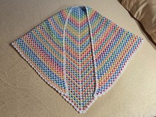 Scialle grande -Mantellina della nonna -Copri spalle caldissimo all'uncinetto