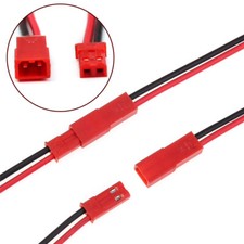 CAVO CONNETTORE JST MASCHIO E FEMMINA PER BATTERIE LIPO,BEC,ESC,MODELLISMO RC