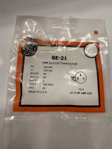 Vintage pnp transistor - ge-21,