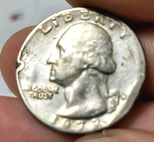 Moneta quarto di dollaro 1972