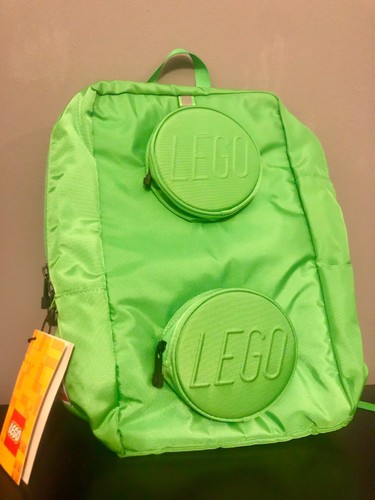 Zaino verde lego brick 1x2 - zaino,
