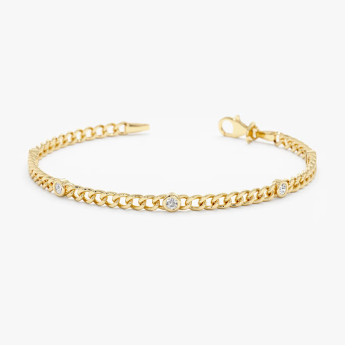 Bracciale catena cubana - bracciale,