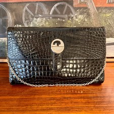 Borsa Gucci coccodrillo nera a