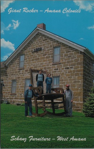 Cartolina amana iowa sedia - iowa, a
