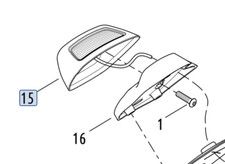 Fanale posteriore originale Harley-Davidson Sportster 1200c 11-20 69352-11a