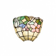 Applique Tiffany Vetro Multicolor Scuro 1 Luce E27