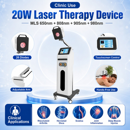 Carrello per terapia laser