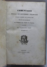 libro comentarii della rivoluzione francese luigi XVI borboni francia papi lucca