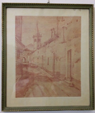 Dipinto CARBONCINO OPERA DISEGNO PAESAGGIO